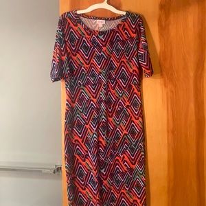 Lularoe Julia dress. Midi dress